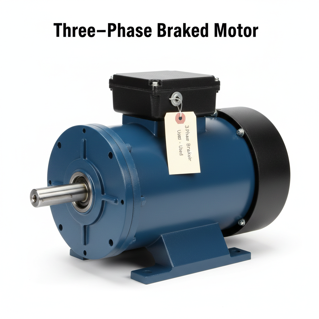 Three phase braked Motor